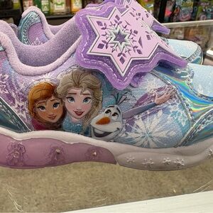 Disney Frozen Light-Up Sneakers - Purple and Blue
